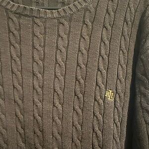 COPY - Lauren by Ralph Lauren Green Cotton Cable knit Sweater Women’s SZ 3X
